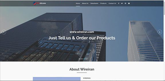 طراحی وب‌سایت شرکت وایر ایران